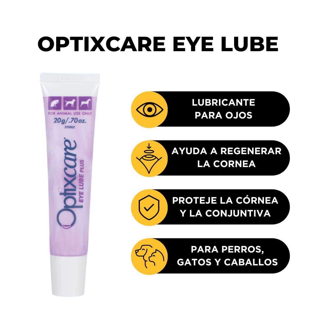 Optixcare Eye Lube Plus 20 g Para Ojos Secos e Irritados en Mascotas ...