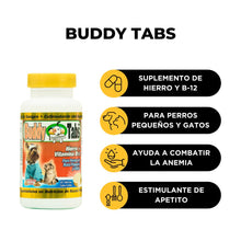 Load image into Gallery viewer, Buddy Tabs Hierro + Vitamina B12 60 Tabletas
