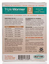 Load image into Gallery viewer, Triple Wormer 114 mg 2 Tablets Para Perros Medianos | Grandes
