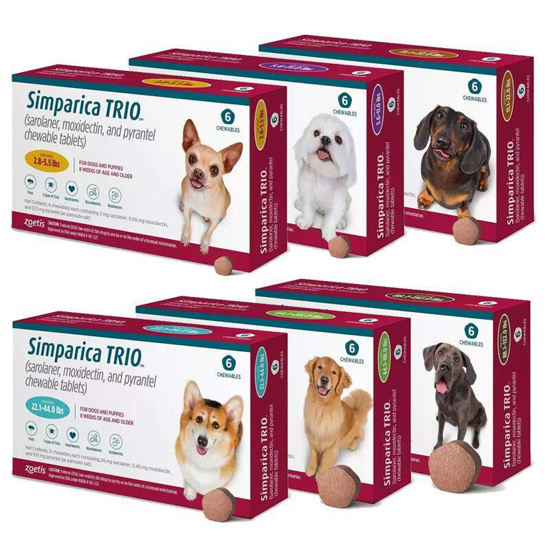 Simparica TRIO 6 Chews – Health 4 Pets PR